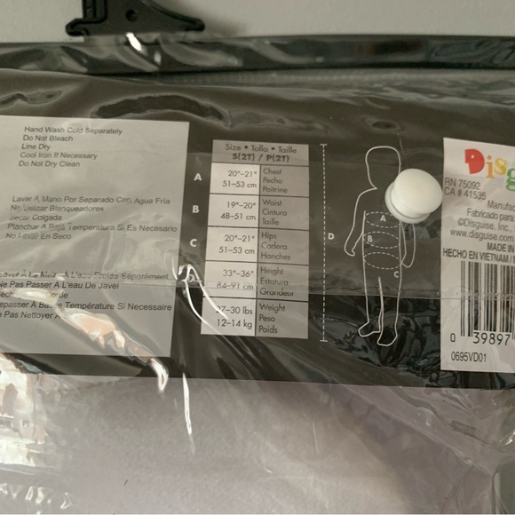 NIP. DISNEY Nightmare Before Christmas Toddler Zero Costume - Picture 8 of 8